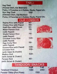 Chawla Dhaba menu 1