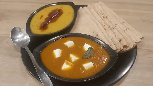 10 Phulka With Paneer Butter Masala & Tadka Dal [Full]