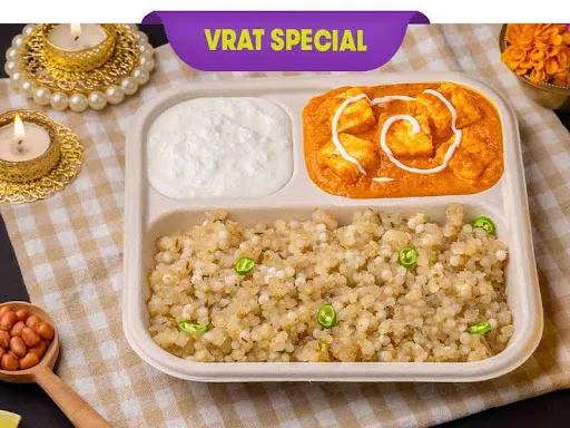 Sabudana Khichdi & Makhmali Paneer Vrat Thali