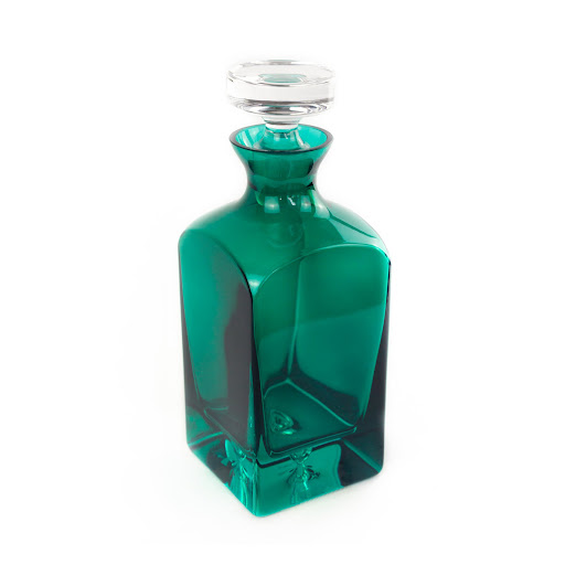 Estelle Colored Glass Green Decanter