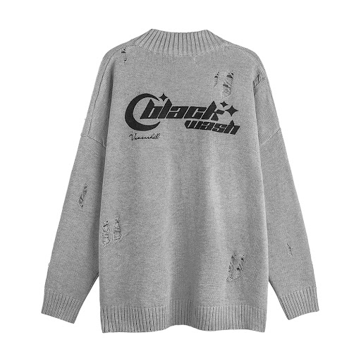 Title 13, American Street Fashion Printed Letter Sweater ...