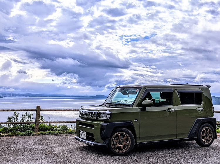 タフトの春の交通安全運動・カメ活📷・「愛車とコラボショット」・土谷棚田・夕暮れと愛車に関するカスタム事例の投稿画像6枚目