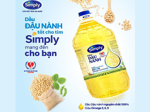 Dầu ăn đậu nành Simply chai 5L