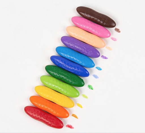 Title 1, Kindergarten Full 12 Color Brush Painting Crayo...