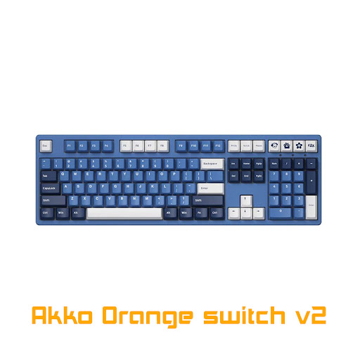 Bàn phím cơ Akko 3108 v2 DS Ocean Star (Akko Orange switch v2)