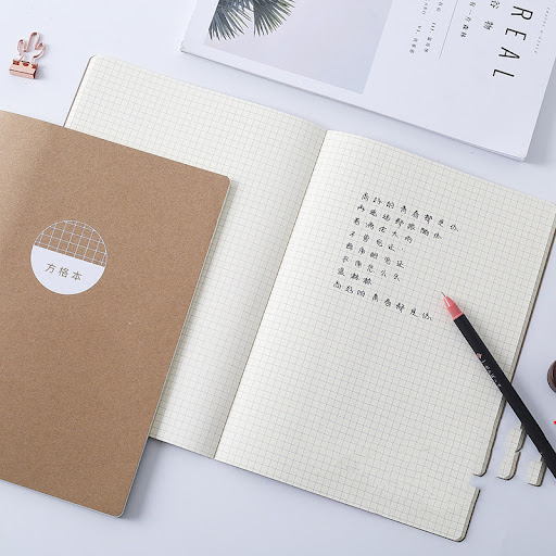 Title 1, 16K grid notebook for precise writing and drawi...
