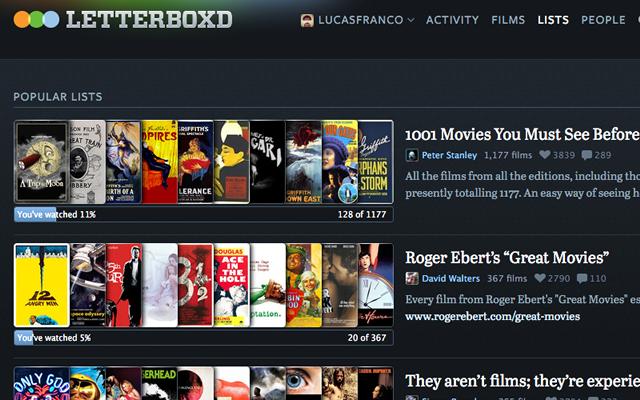 Letterboxd Lists Progress Preview image 0