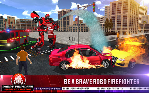 Firefighter Real Robot Rescue Firetruck Simulator