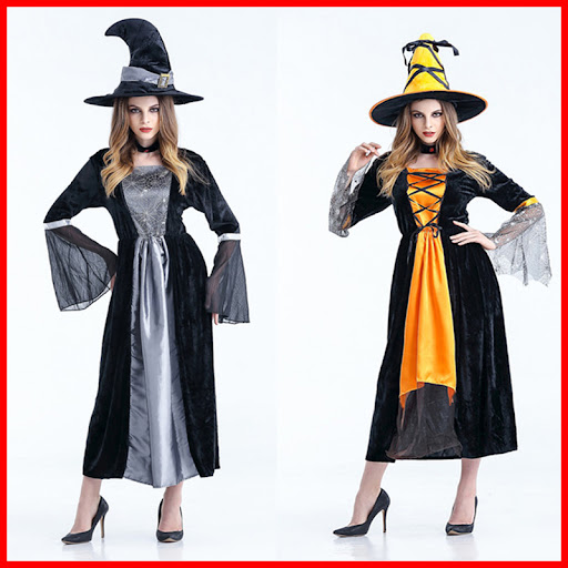 Title 1, Womens Scary Witch Costume, Adult Sorceress Co...