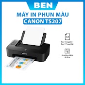 [Mã 156Elha80K Giảm 6% Đơn 400K] Máy In Phun Màu Đơn Năng Canon Pixma Ts207 - Hàng Chính Hãng Bh 12 Tháng