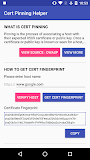 Certificate Pinning Helper