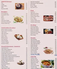 Food Corner menu 1