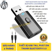 Thiết Bị Thu, Phát Âm Thanh Kết Nối Bluetooth 5.0 Aux Rca Cổng Cắm Usb 3.5Mm Cho Tv Pc Xe Hơi