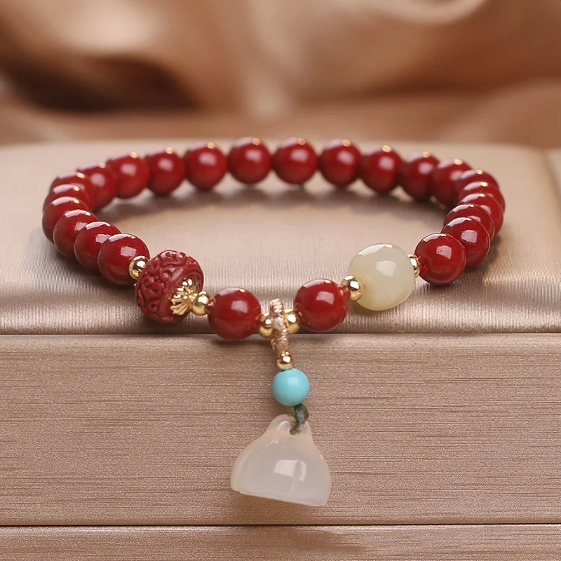 Title 5, Bracelet en cinabre pour femme, nouveau style c...