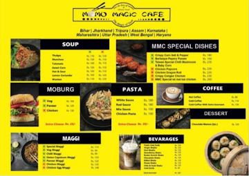 Momo Magic Cafe menu 