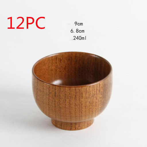 Wooden bowl 12PC