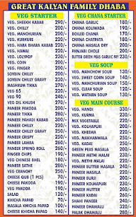 Great Kalyan Dhaba menu 2