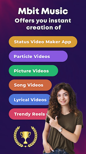 Screenshot MBit Music Video Status Maker