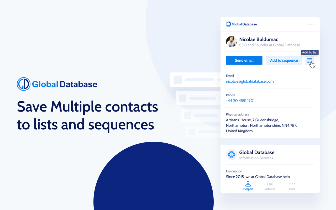 GlobalDatabase: B2B Emails & Sales Automation Preview image 5