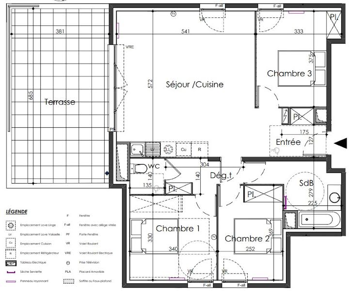 Vente appartement 4 pièces 79 m² à Nimes (30000), 326 900 €