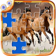 Realistic Jigsaw: Horse  Icon
