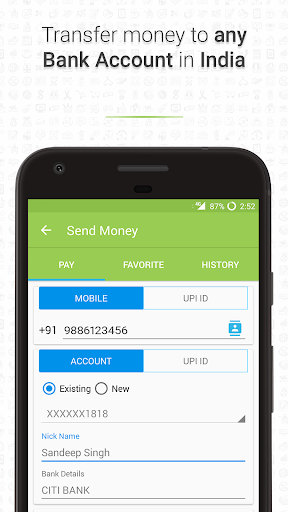 Screenshot Money Transfer, BHIM UPI