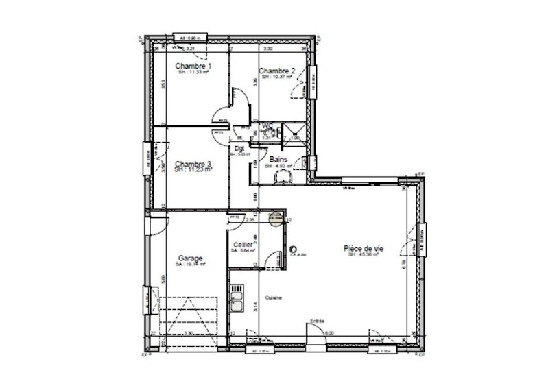  Vente Terrain + Maison - Terrain : 528m² - Maison : 90m² à Aigné (72650) 