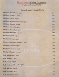 The Dhaba menu 6