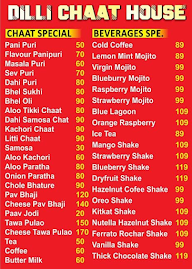 Dilli Chaat Corner menu 1