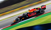 Max Verstappen of the Netherlands driving the (33) Aston Martin Red Bull Racing RB16 during practice ahead of the F1 Grand Prix of Turkey at Intercity Istanbul Park on November 13.