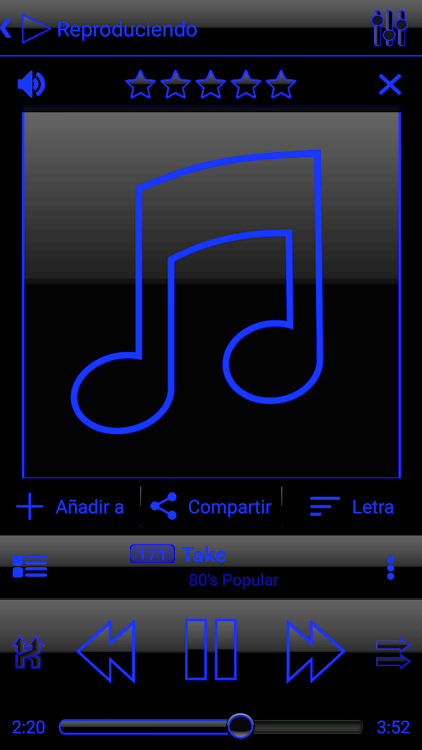 SKIN PLAYERPRO V3 DARK BLUE - 2.1 - (Android)