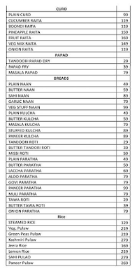 Kasturi Restaurant menu 2