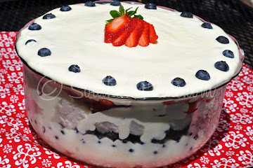 Patriotic Punch Bowl Cake