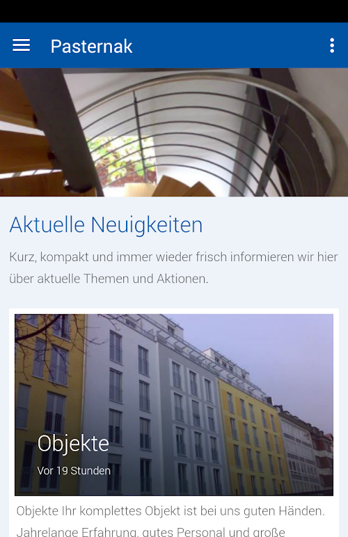 Android application Pasternak Metallbau screenshort