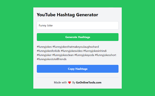 YouTube Hashtag Generator