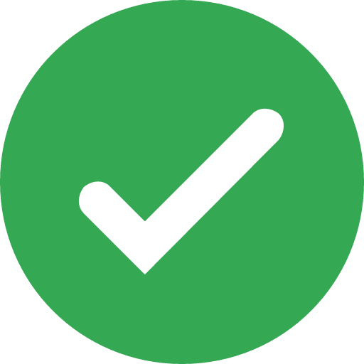 Green checkmark