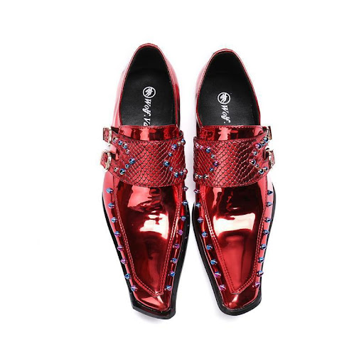 Title 6, Korean Business Suit Leather Shoes Mens Pointe...