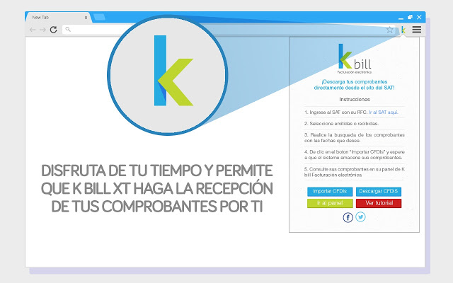 Descarga tus CFDI desde el SAT con K bill XT Preview image 2