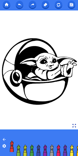 Baby Yoda Coloring Book