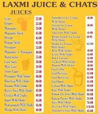 Lakshmi Juice & Chats menu 1