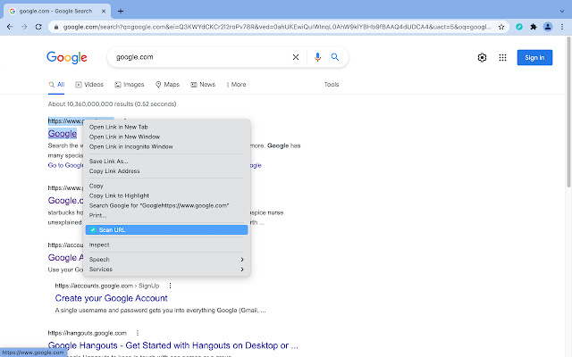 ScanURL.me - FREE to check safety of website chrome extension