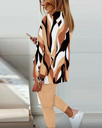 Title 21, Fashion Printed Long-sleeved Cardigan Casual Sm...