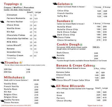 Crepe-fe menu 