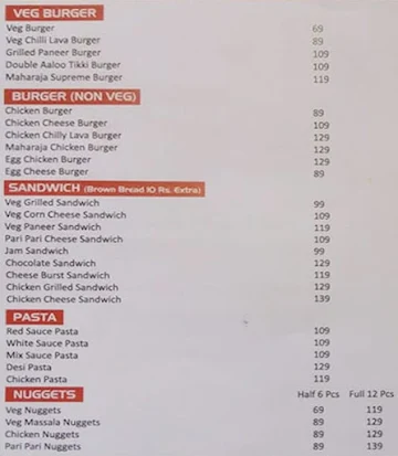 Chandigarh Cafe menu 