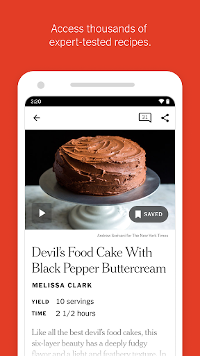 Screenshot NYT Cooking