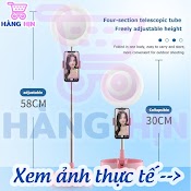 Đèn Livestream Tích Hợp Gương Trang Điểm, Đèn Livestream Kèm Giá Đỡ Điện Thoại Hỗ Trợ Ánh Sáng Chụp Ảnh Make Up