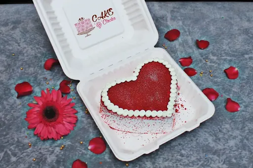 Red Velvet Heart Mini Cake