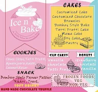 Ice N Bake menu 1