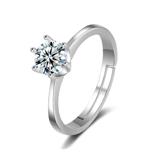 Title 1, Female Korean Fashion Simulation Diamond Ring C...