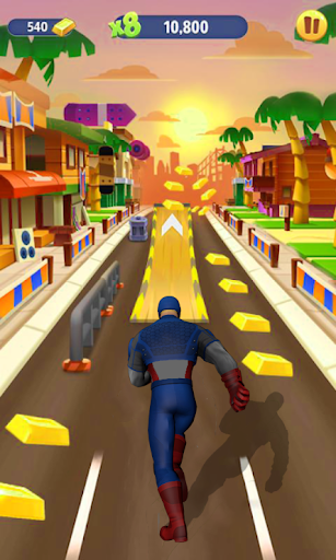 Screenshot Subway Captain Hero Man Runner